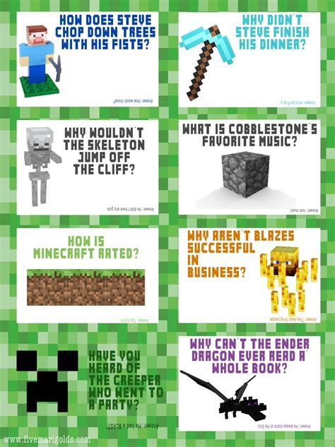 63 best minecraft funny memes images minecraft funny minecraft. Free Back to School Printable: Minecraft Lunchbox Jokes ...
