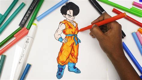 You may bring the episodes of dragon ball or bring some pictures which tell about some characters of dragon ball. colouring The baby trunks from the Dragon Ball Z, DBZ ...