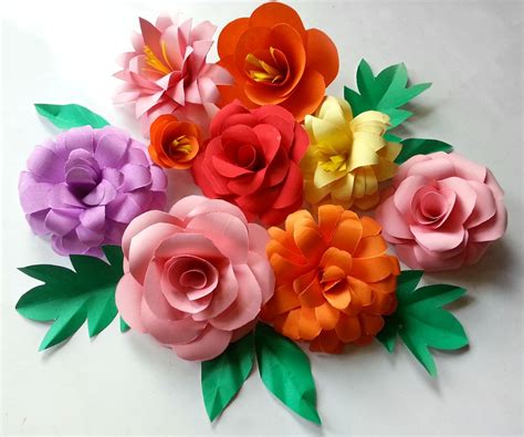 Diy Paper Flowers Folding Tricks 5 Steps With Pictures