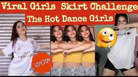 trending hot girls skirt challenge tiktok compilation youtube
