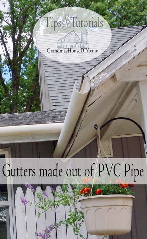 Rain Gutters Out Of PVC Pipe DIY How To Diy Gutters Gutters Pvc Gutters