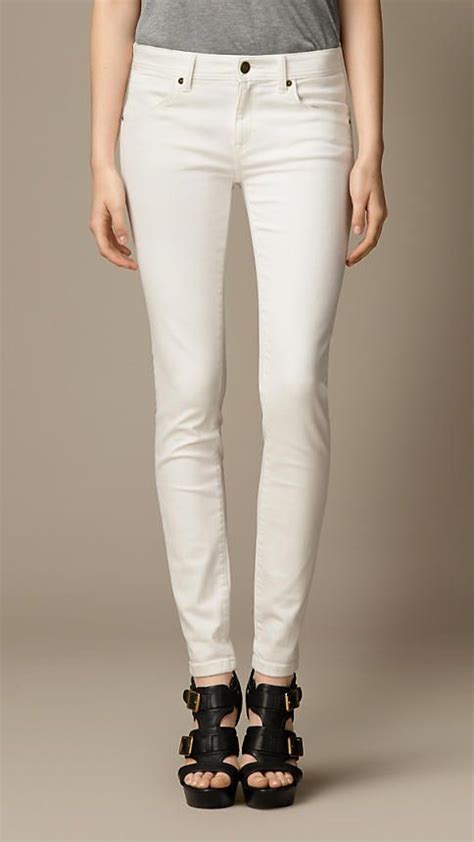 Skinny Fit Low Rise White Jeans White Jeans Skinny Fit Fashion