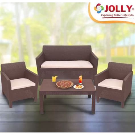 Jolly Rattan Sala Set Foam Included Free Delivery Within Metro