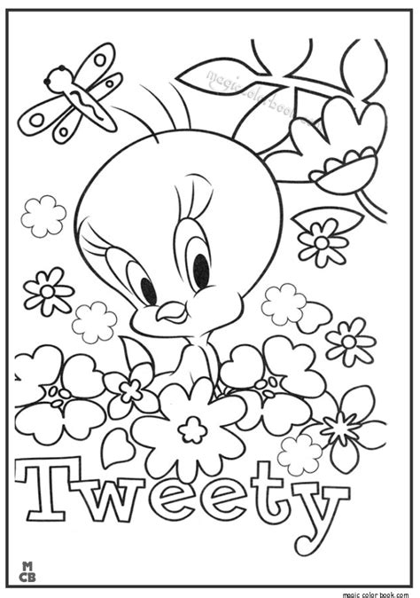 Tweety Bird Christmas Coloring Pages Coloring Pages