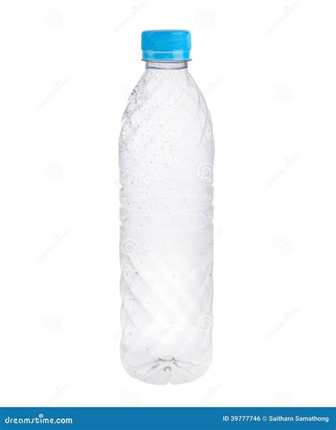 Bottiglie Di Plastica Vuote Isolate Su Fondo Bianco Fotografia Stock
