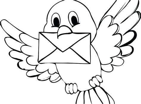 Flying Bird Coloring Pages At Free Printable