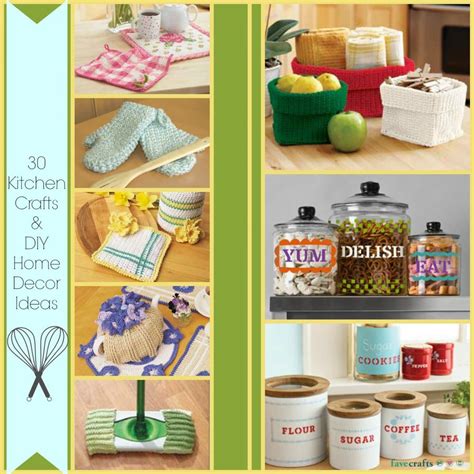 All craft tutorials to decorate the home are welcome. 30 Kitchen Crafts and DIY Home Decor Ideas | FaveCrafts.com
