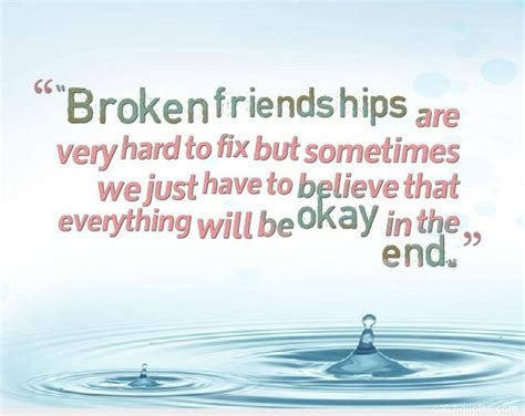 35 Best Broken Friendship Quotes With Images About Losing Friends And