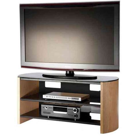Alphason Finewoods Fw7504 Light Oak Veneer Tv Stand For Screens Up To 37