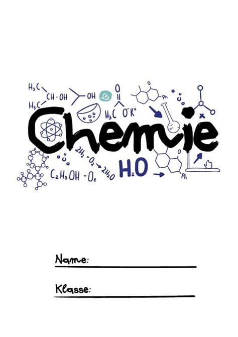 Deckblatt Vorlage Chemie Deckblatt Schule Chemie Deckblatt Mathe