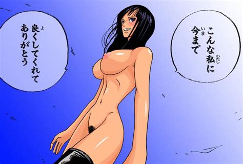 Nico Robin One Piece Nude Filter Third Party Edit 1girl Breasts Female Focus Female Pubic