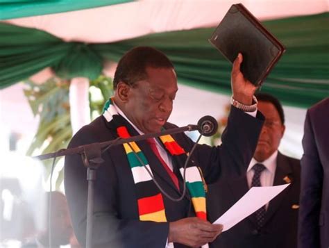 Zimbabwe Emmerson Mnangagwa Sworn In As New President Photosimagesgallery 97403