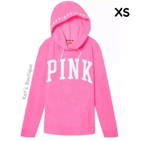 Victorias Secret Pink Campus Crossover Tunic Pullover Hoodie Extra