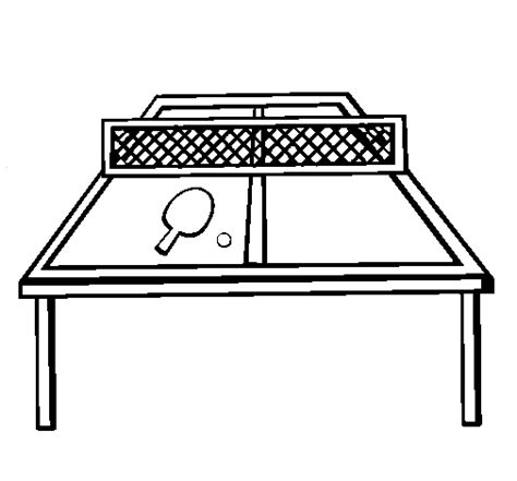 Palabras que dan entidad a todas esas muestras de ocio que se desarrollan en, efectivamente, una mesa. Dibujo de Tenis de mesa 1 para Colorear - Dibujos.net