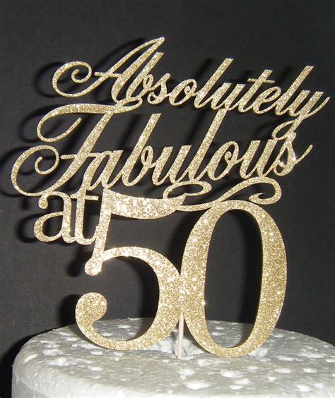absolutely fabulous Cake Topper