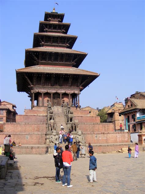 Nyatapola Temple In Bhaktapur Nepal Image Free Stock Photo Public
