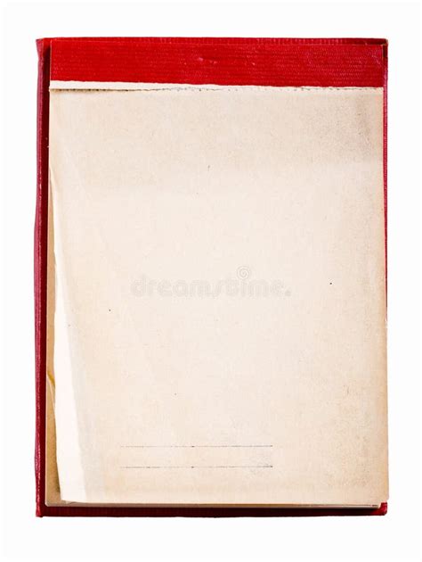 Open Blank Page Notebook Old Paper Notepad Stock Photo Image Of