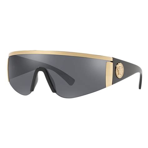 Versace Sunglasses Versace Tribute Mask Gold Grey Sunglasses Versace Eyewear Avvenice