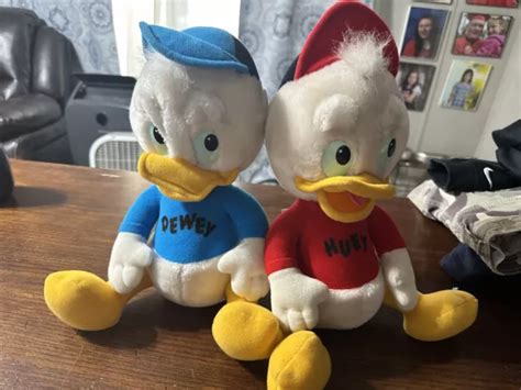 Duck Tales Huey And Duey 12 Plush Toys Walt Disney Playskool Hasbro 1986
