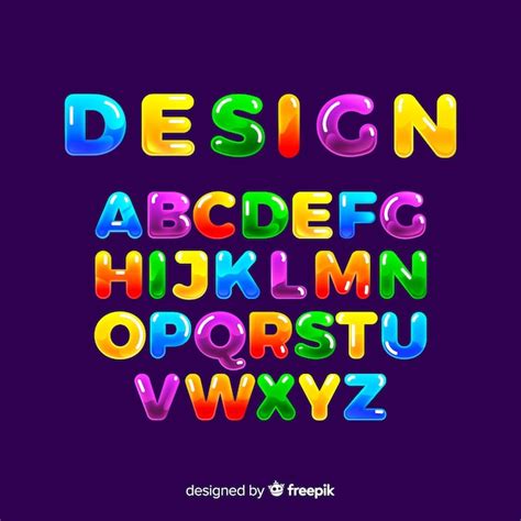 Colorful Alphabet Free Vector