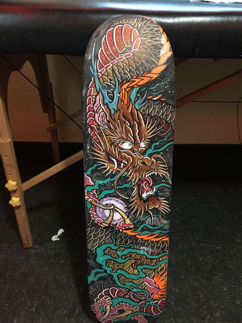 Maybe you would like to learn more about one of these? Dragon skateboard| skateboard art| Tampa tattoo| #dragontattoo #dragonskateboard #tampa # ...