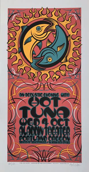 Hot Tuna Concert Poster By Gary Houston Poster Cabaret