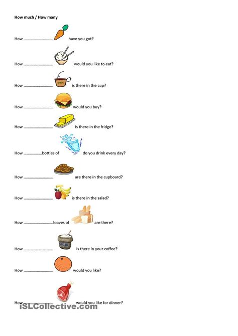 Exercicios How Many How Much