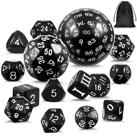 Pcs SET Complete Polyhedral Dice Set Pcs D D Sides Dice Set Opaque Color