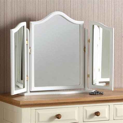 White Dressing Table And Mirror
