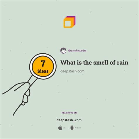What Is The Smell Of Rain Deepstash