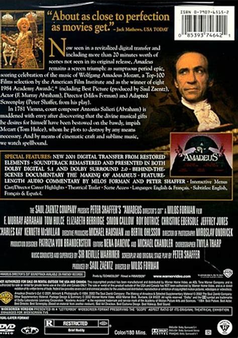 Amadeus Directors Cut Dvd 1984 Dvd Empire