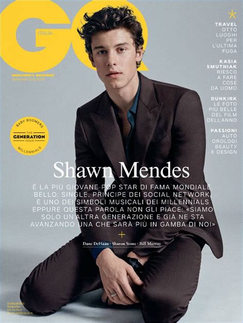 Shawn Mendes Covers Gq Italia Talks Getting His Own Place