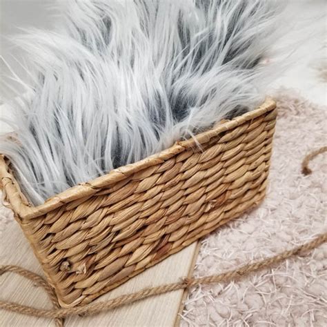 White Long Pile Mongolian Faux Fur Fabric Prop Newborn Photo Etsy