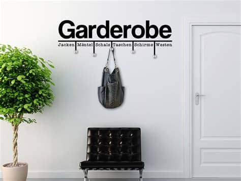 Schnelle lieferung große auswahl garantierte sicherheit. Wandtattoo Garderobe Modern von Wandtattoo.de