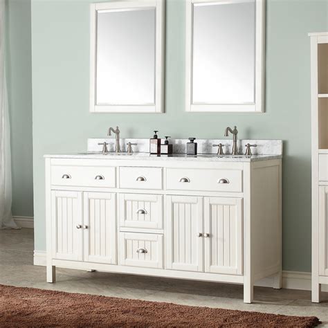 Shop Avanity Hamilton French White 60 Inch Vanity Combo With Top And