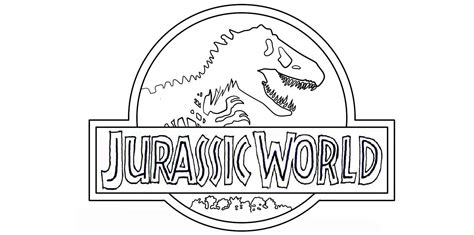 Jurassic World Coloring Pages Jurassic World Logo Coloring Pages To