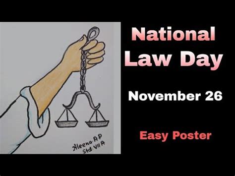 NATIONAL LAW DAY 2021 NOVEMBER 26 HOW TO DRAW NATIONAL LAW DAY