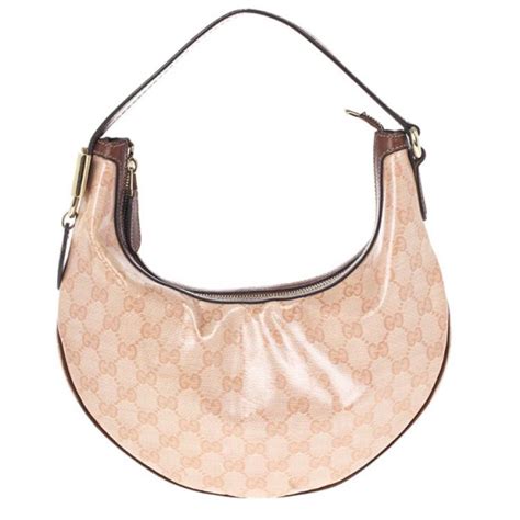 Gucci Pink Gg Crystal Coated Canvas Duchessa Medium Hobo Bag Gucci