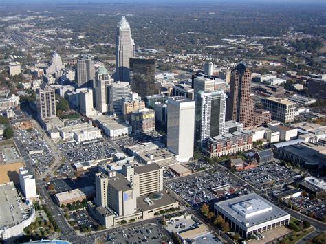Cityscape View Of Charlotte North Carolina Image Free Stock Photo