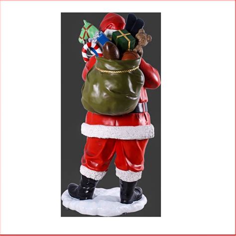 Polyresin Santa With Toys 6ft