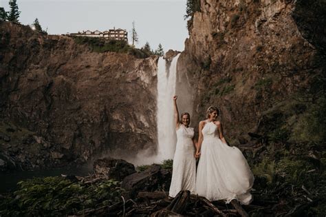 Snoqualmie Falls Wedding At Salish Lodge And Spa Cydney And Jordan
