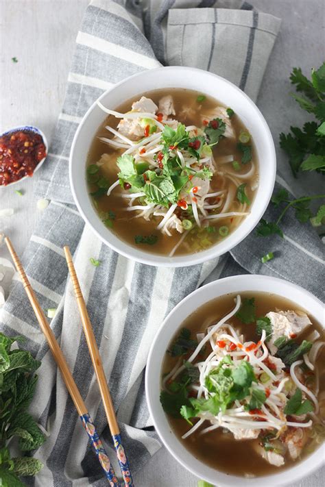 My recipe uses chicken, making it pho ga. Quick n' Easy Chicken Pho | The Home Cook's Kitchen
