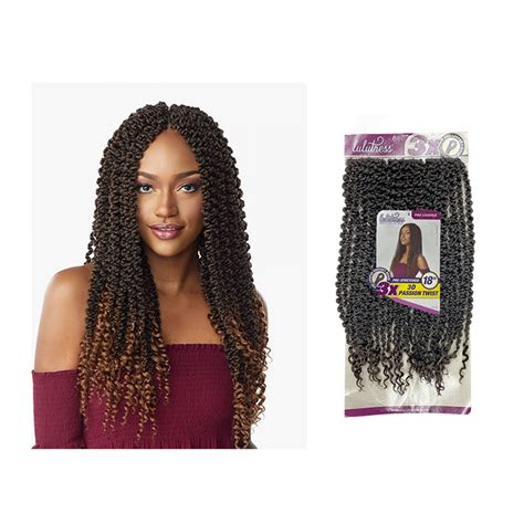 Sensationnel Lulutress Synthetic Hair Crochet Braid Loop X D Passion Twist
