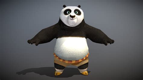 Kung Fu Panda Buy Royalty Free 3d Model By Xiaoshen Chengxiaoshen