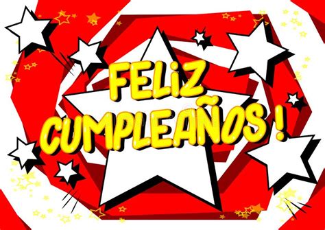 ¡feliz Cumpleanos Feliz Cumpleaños En Español Ilustración Del Vector