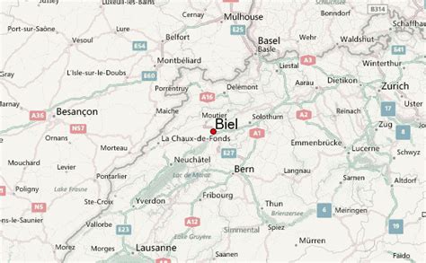 Biel Switzerland Map