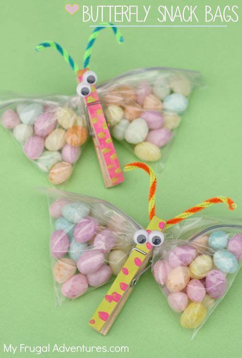 But, every time i make an easter classroom treat i google the recipe beforehand. Butterfly Craft Snack Bags | Easter snacks, Easter party ...