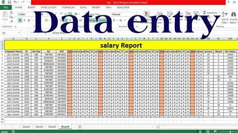 Data Entry In Excel Data Entry Excel How To Create Data Entry Form