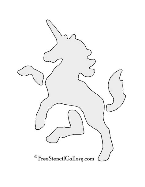 Free Printable Unicorn Stencil Printable Templates