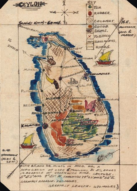 Ceylon Geographicus Rare Antique Maps